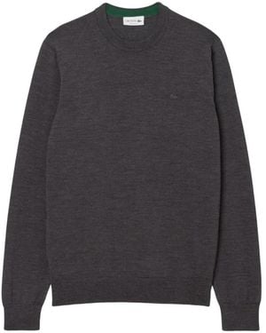 Lacoste Round-Neck Knitwear - Grey