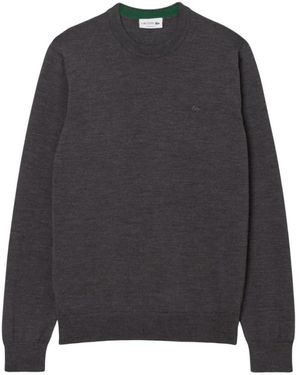 Lacoste Round-Neck Knitwear - Grey
