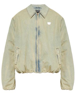 MISBHV Jassen ,Blauw ,Denim Denim Jas Met Vintage Effect - Groen