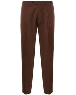 Michael Coal Suit Trousers - Brown