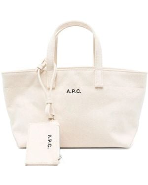 A.P.C. Tote Bags - Neutro