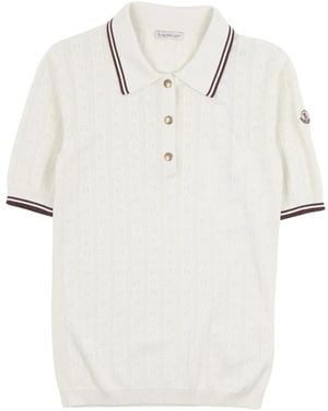 Moncler Polo Hemden - Wit