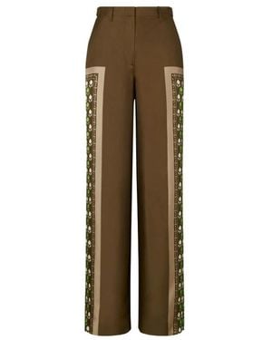 Tory Burch Wide Pants - Natural