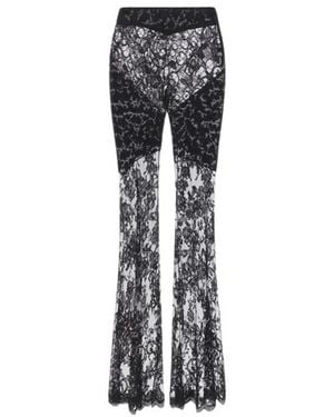 Roberto Cavalli Wide Trousers - Black