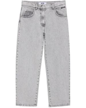 MSGM Straight Jeans - Gris