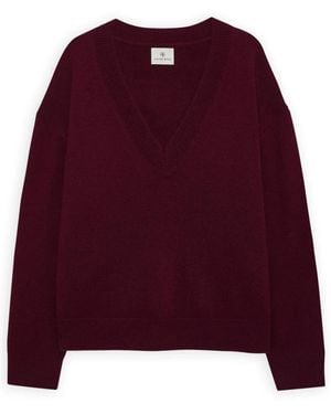 Anine Bing V-Neck Knitwear - Violet