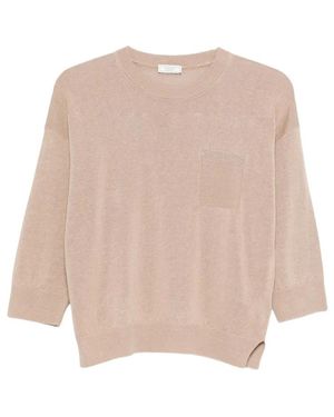 Peserico Round-Neck Knitwear - Neutro