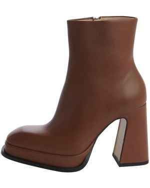 Souliers Martinez Heeled Boots - Brown