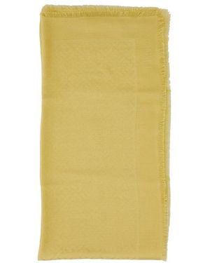 Fendi Accessoires ,Geel ,Wol Iconic Shawl