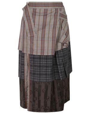 Vivienne Westwood Rokken ,Veelkleurig ,Wol Meghan Rok - Grijs