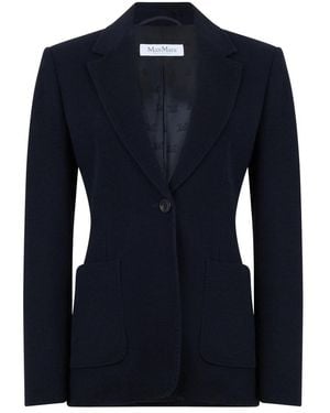 Max Mara Jassen ,Blauw ,Wol Mxmutilita Blazer