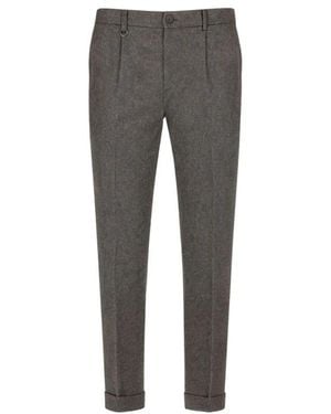 Paolo Pecora Slim-Fit Trousers - Gris