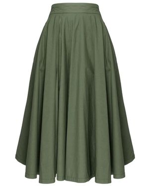 White Sand Midi Skirts - Vert