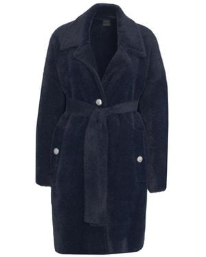 Pinko Belted Coats - Azul