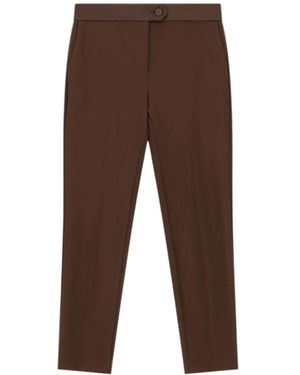 Imperial Cropped Trousers - Marrón
