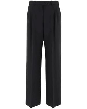 The Row Wide Trousers - Black