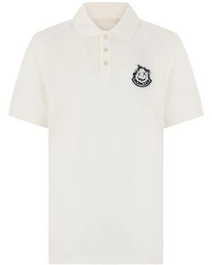 Moncler Polo Shirts - Bianco