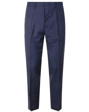 hindustrie Woll-Chino-Hose Für Herbst-Winter - Blau