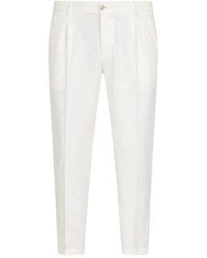 BRIGLIA Cropped Trousers - White