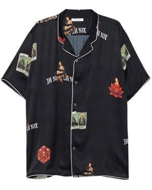 ih nom uh nit Short Sleeve Shirts - Black
