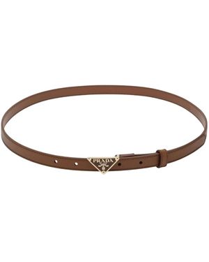 Prada Saffiano Ledergürtel - Braun