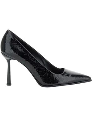 CafeNoir Pumps Met Lak-Effect Leer - Zwart