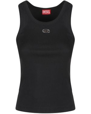 DIESEL Tops ,Zwart ,Katoen T-Anki Tank Top