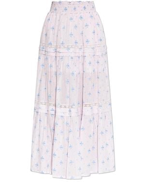 LoveShackFancy Maxi Skirts - Blanco