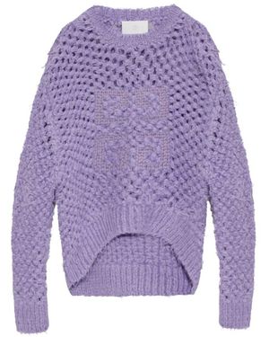 Givenchy Round-Neck Knitwear - Morado