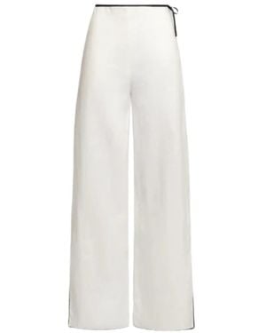 WEILI ZHENG Wide Trousers - White