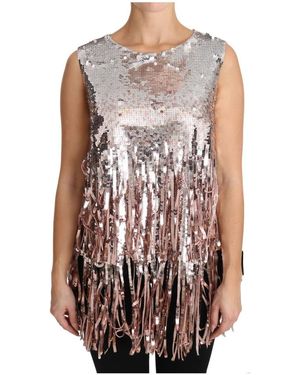 Dolce & Gabbana Sleeveless Tops - Pink