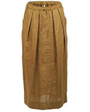 Ottod'Ame Midi Skirts - Natural