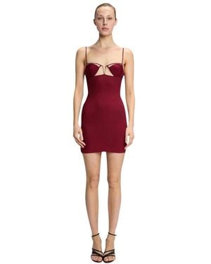 Nensi Dojaka Short Dresses - Red
