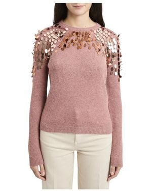 Dixie Round-Neck Knitwear - Rosa