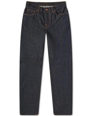 Nudie Jeans Grim Tim Dry Dry Navy L32 - Bleu