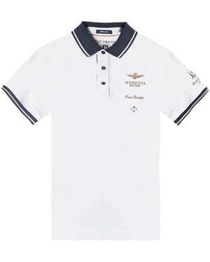 Aeronautica Militare Polo Shirts - White