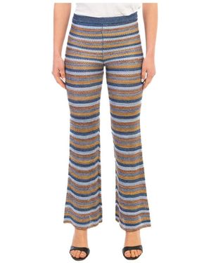 Roberto Collina Wide Trousers - Azul