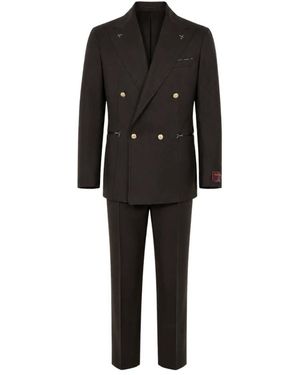 Franzese Collection Double Breasted Suits - Noir