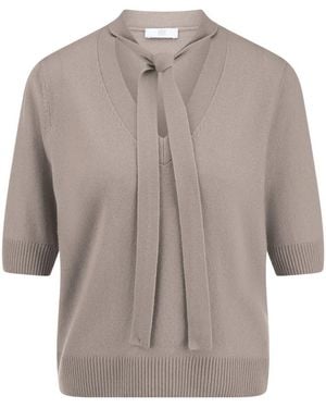 Riani V-Neck Knitwear - Marrón