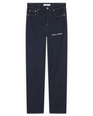 Maison Kitsuné Straight Fit Jeans - Blue
