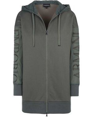 Armani Reißverschluss-Sweatshirt - Grau