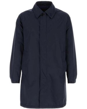 Paltò Jassen ,Blauw ,Leer Pierangelo Trench