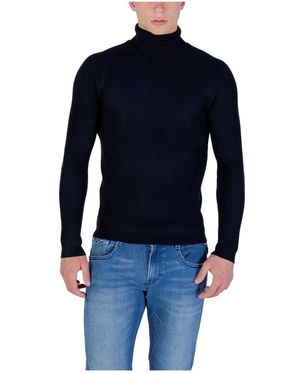 Antony Morato Blauer Rollkragenpullover Strick Herbst/Winter
