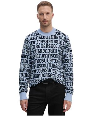 Versace Jeans Couture Round-Neck Knitwear - Blu