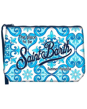 MC2 Saint Barth Tassen ,Blauw ,Aline Clutch Bag