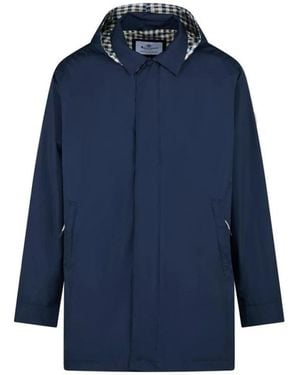 Aquascutum Rain Jackets - Blue