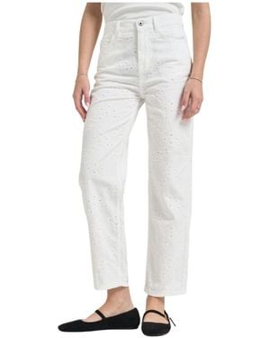Liu Jo Cropped Jeans - White