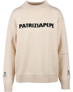 Patrizia Pepe Round-Neck Knitwear - Neutro