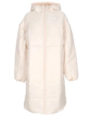 Nike Lange daunenjacke classic parka - Natur
