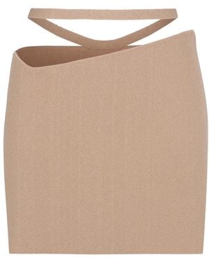 ANDREA ADAMO Short Skirts - Natural
